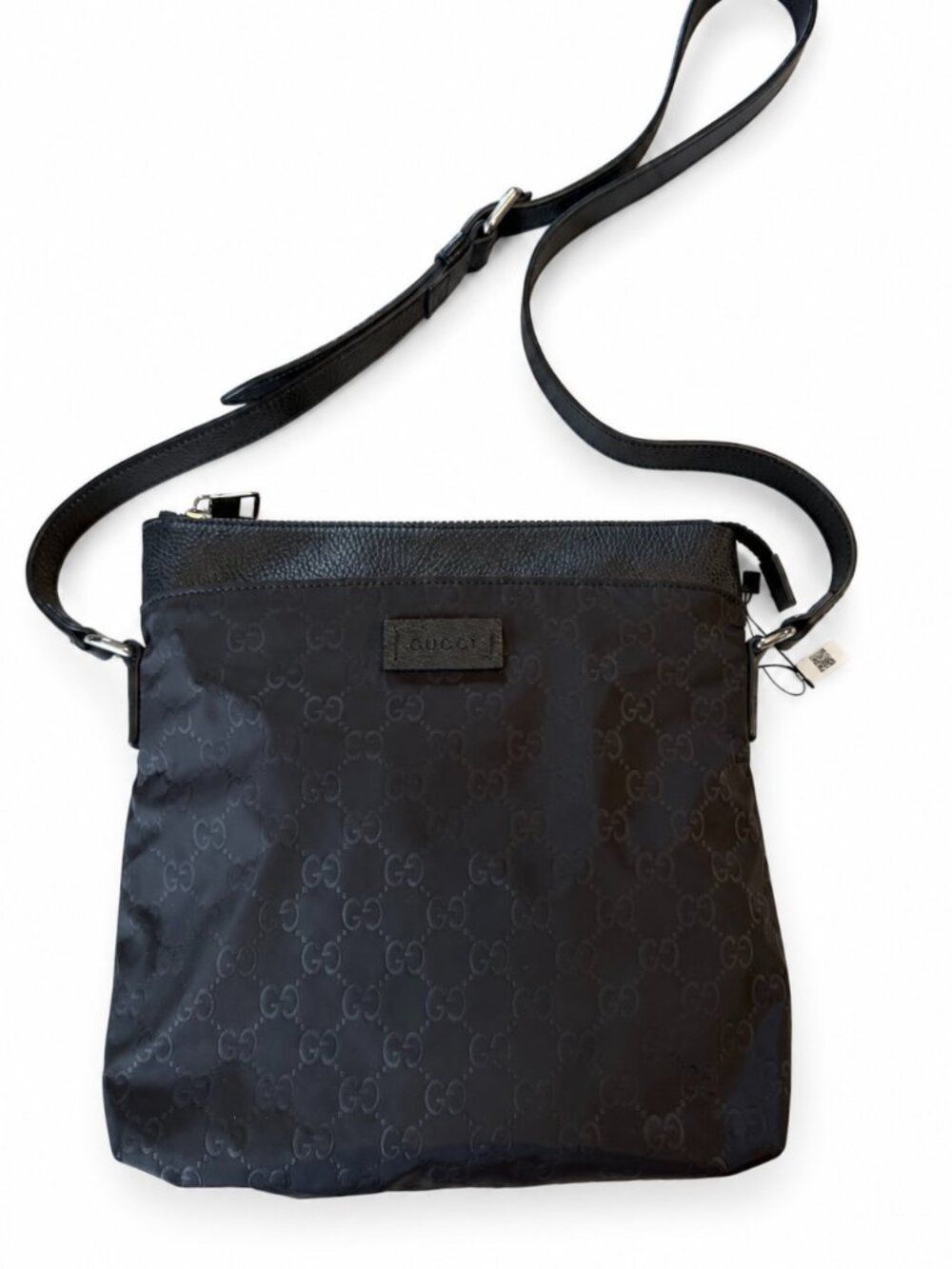 Gucci GG Monogram Nylon Messenger Bag – Black – Style 510342